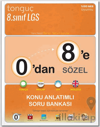 0'dan 8'e Sözel Konu Anlatımlı Soru Bankası