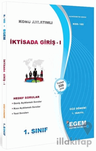 1. Sınıf 1. Yarıyıl İktisada Giriş 1 Konu Anlatımlı Soru Bankası - Kod