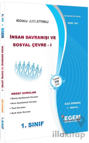 1. Sınıf 1. Yarıyıl İnsan Davranışı ve Sosyal Çevre 1 Konu Anlatımlı S