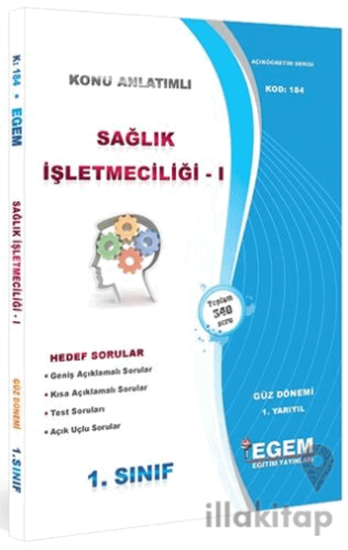 1. Sınıf 1. Yarıyıl Sağlık İşletmeciliği 1 Konu Anlatımlı Soru Bankası