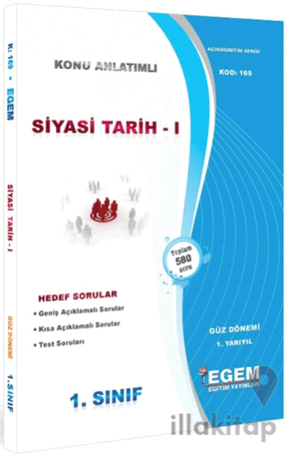 1. Sınıf 1. Yarıyıl Siyasi Tarih 1 Konu Anlatımlı Soru Bankası - Kod 1