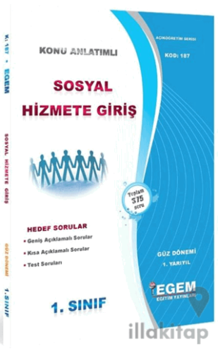 1. Sınıf 1. Yarıyıl Sosyal Hizmete Giriş Konu Anlatımlı Soru Bankası -