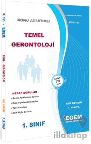 1. Sınıf 1. Yarıyıl Temel Gerontoloji Konu Anlatımlı Soru Bankası - Ko