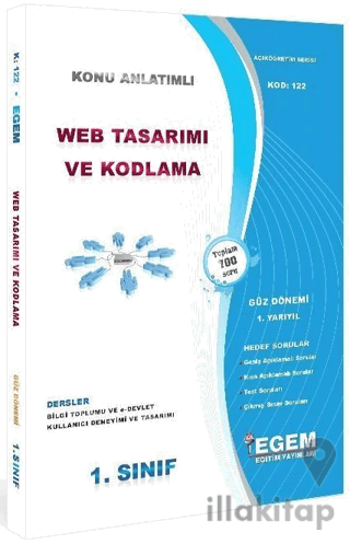 1. Sınıf 1. Yarıyıl Web Tasarımı ve Kodlama Konu Anlatımlı - Kod 122