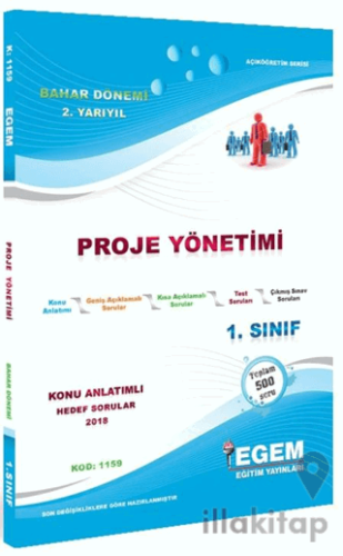 1. Sınıf 2. Yarıyıl Konu Anlatımlı Hedef Sorular Proje Yönetimi - Kod 