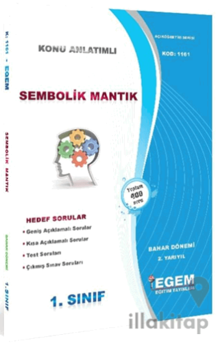 1. Sınıf 2. Yarıyıl Konu Anlatımlı Sembolik Mantık - Kod 1161