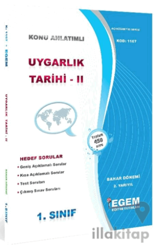 1. Sınıf 2. Yarıyıl Konu Anlatımlı Uygarlık Tarihi 2 - Kod 1167