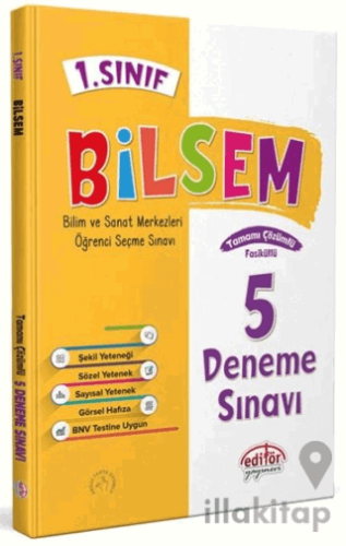 1. Sınıf Bilsem Tamamı Çözümlü 5 Deneme Sınavı -