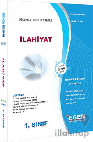 1. Sınıf İlahiyat Konu Anlatımlı Soru Bankası (Bahar Dönemi)