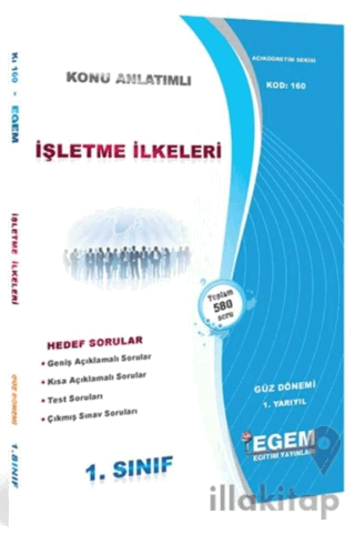 1. Sınıf İşletme İlkeleri Konu Anlatımlı Soru Bankası - Kod 160