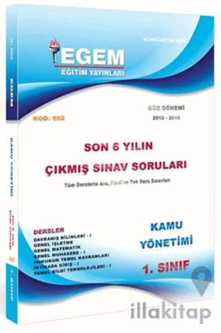 1. Sınıf Kamu Çıkmış Sınav Soruları (2012-2018) Güz Dönemi