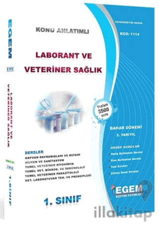 1. Sınıf Laborant ve Veteriner Sağlık 2. Yarıyıl Bahar Dönemi Konu Anl