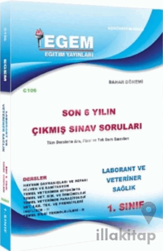 1. Sınıf Laborant Ve Veteriner Sağlık Çıkmış Sınav Soruları (2012-2018