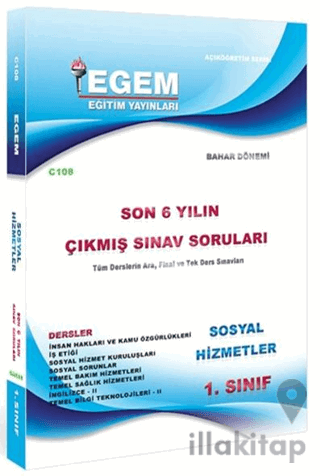 1. Sınıf Sosyal Hizmetler Son 6 Yılın Çıkmış Sınav Soruları - Kod C108