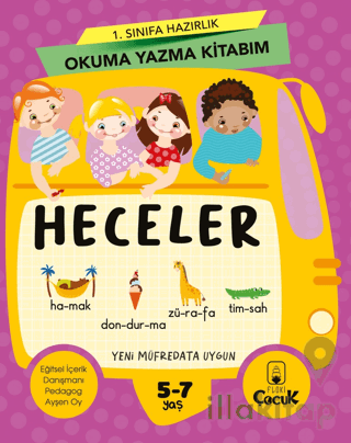 1. Sınıfa Hazırlık Okuma Yazma Kitabım Heceler