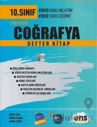 10. Sınıf Coğrafya Destek Defter Kitap