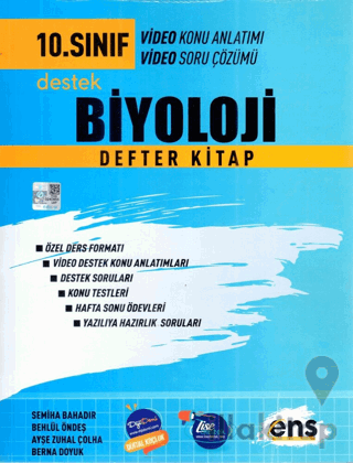 10. Sınıf Destek Biyoloji Defter Kitap