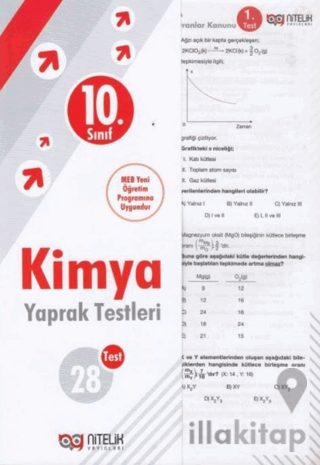 10. Sınıf Kimya 28 Yaprak Test