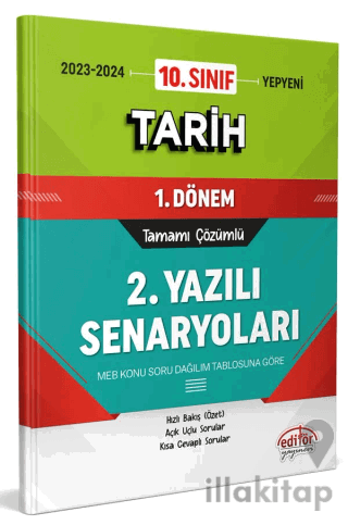 10. Sınıf Tarih 1. Dönem Ortak Sınavı 2. Yazılı Senaryoları Tamamı Çöz