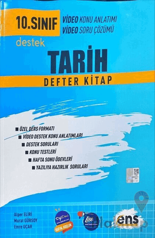 10. Sınıf Tarih Destek Defter Kitap