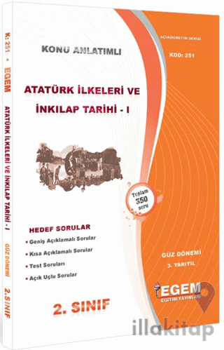 2. Sınıf 3. Yarıyıl Atatürk İlkeleri ve İnkılap Tarihi 1 Konu Anlatıml