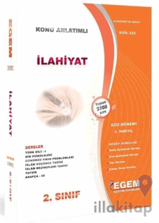 2. Sınıf 3. Yarıyıl İlahiyat Konu Anlatımlı Soru Bankası