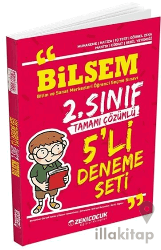 2. Sınıf Bilsem 5'li Deneme Seti Çözümlü