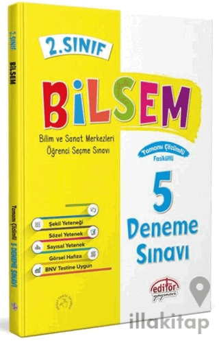 2. Sınıf Bilsem Çözümlü 5 Deneme Sınavı -