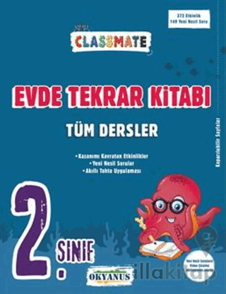 2. Sınıf Classmate Tüm Dersler Evde Tekrar Kitabı