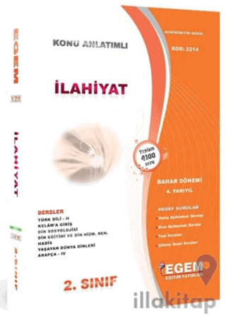 2. Sınıf İlahiyat Bahar Dönemi Konu Anlatımlı Soru Bankası 4. Yarıyıl