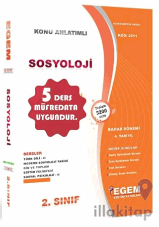 2. Sınıf Sosyoloji Bahar Dönemi Konu Anlatımlı Soru Bankası 4. Yarıyıl