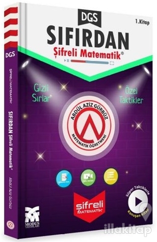 2022 DGS Sıfırdan Şifreli Matematik 1. Kitap