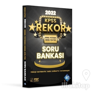 2022 KPSS Genel Yetenek Genel Kültür Tüm Dersler Rekor Soru Bankası