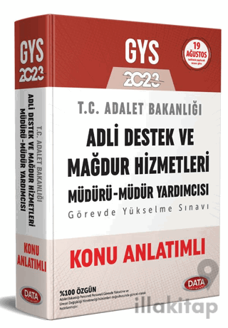 2023 GYS Adalet Bakanlığı Adli Destek ve Mağdur Hizmetleri Müdürü - Mü