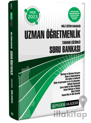 2023 Milli Eğitim Bakanlığı Uzman Öğretmenlik Soru Bankası