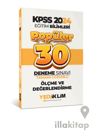 2024 Eğitim Bilimleri Ölçme Ve Değerlendirme Popüler Tamamı Çözümlü 30