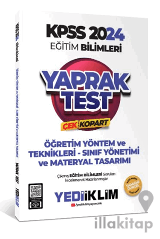 2024 KPSS Eğitim Bilimleri Öğretim Yöntem ve Teknikleri Çek Kopart Yap