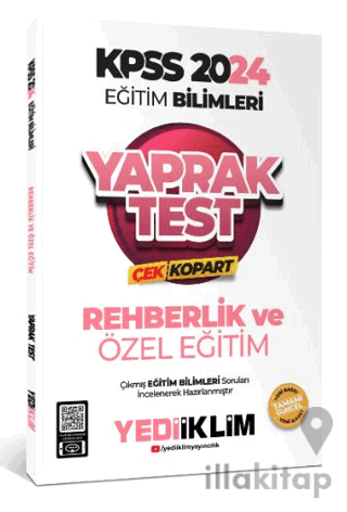 2024 KPSS Eğitim Bilimleri Rehberlik ve Özel Eğitim Çek Kopart Yaprak 