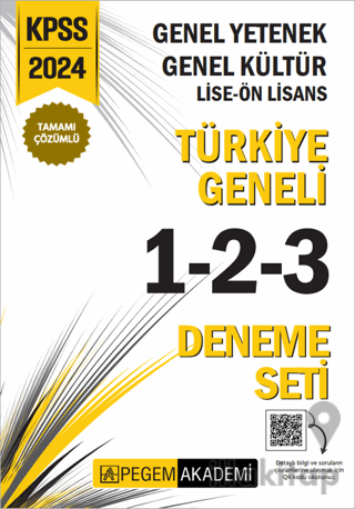 2024 KPSS Genel Yetenek Genel Kültür Lise-Ön Lisans Tamamı Çözümlü Tür