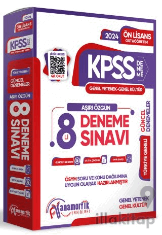 2024 KPSS Ön Lisans GY-GK TG Kurumsal 8Li Dijital Çözümlü Paket Deneme