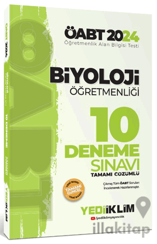 2024 ÖABT Biyoloji Öğretmenliği Tamamı Çözümlü 10 Deneme Sınavı