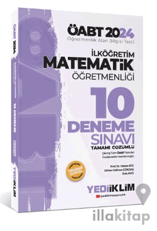 2024 ÖABT İlköğretim Matematik Öğretmenliği Tamamı Çözümlü 10 Deneme S