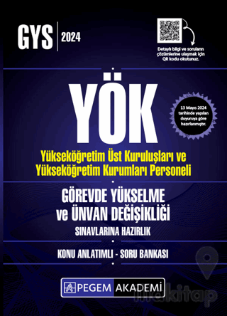 2024 YÖK Görevde Yükselme ve Ünvan Değişikliği Konu Anlatımlı Soru Ban