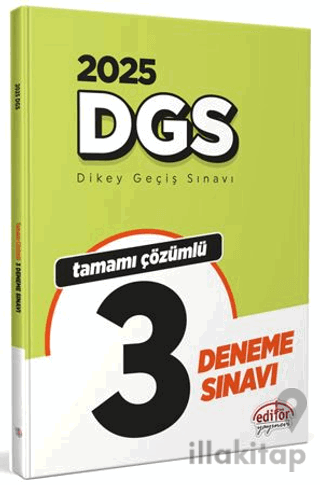 2025 DGS Tamamı Çözümlü 3 Deneme Sınavı