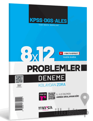 2025 KPSS DGS ALES Yeni Nesil 8x12 Tamamı Video Çözümlü Problemler Den