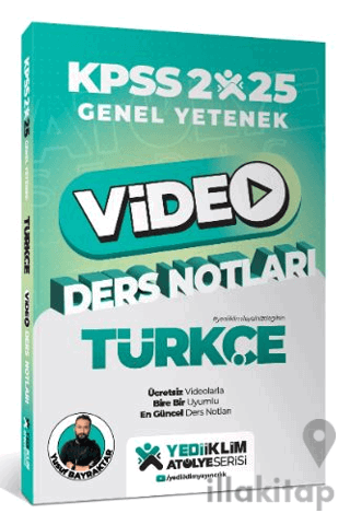 2025 KPSS Genel Yetenek Atölye Serisi Türkçe Video Ders Notları