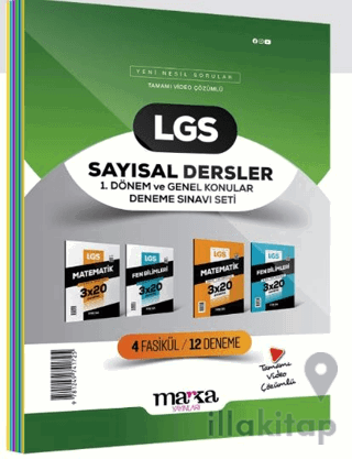 2025 LGS Sayısal Dersler 1. Dönem ve Genel Konular Deneme Sınavı Seti 