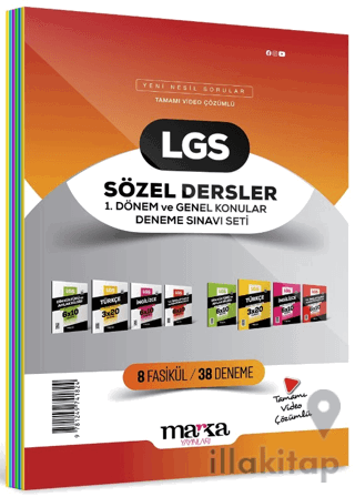 2025 LGS Sözel Dersler 1. Dönem ve Genel Konular Deneme Sınavı Seti 8 