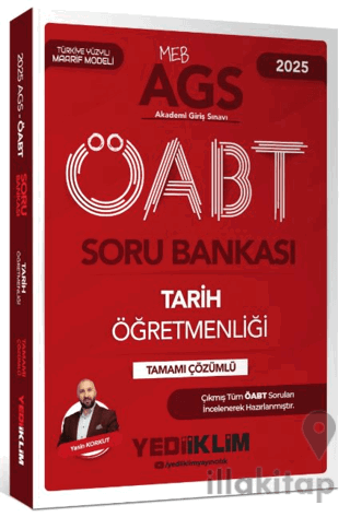 2025 MEB AGS ÖABT Tarih Öğretmenliği Tamamı Çözümlü Soru Bankası