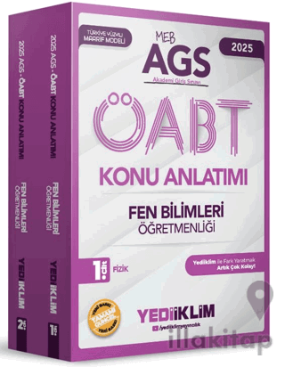 2025 MEBS AGS ÖABT Fen Bilimleri Öğretmenliği Konu Anlatımı (2 Cilt)